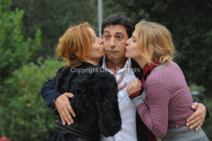 05/11/2011 Roma, Presentazione della fiction TUTTI PAZZI PER AMORE 3, nella foto: Emilio Solfrizzi, Carlotta Natoli e Antonia Liskova