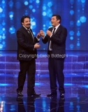 11/01/2013 Roma trasmissione rai uno RIUSCIRANNO I NOSTRI EROI, nella foto: Enrico Brignano Max Giusti