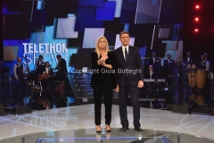 11/12/2016 Roma serata Telethon Show, nella foto: Frizzi e Venier