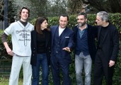 Foto/IPP/Gioia BotteghiRoma 21/02/2022 fiction rai 1 Vostro onore, nella foto Stefano Accorsi e Barbara Ronchi, Matteo Oscar, Francesco Colella ed il regista Alessandro CasaleItaly Photo Press - World Copyright